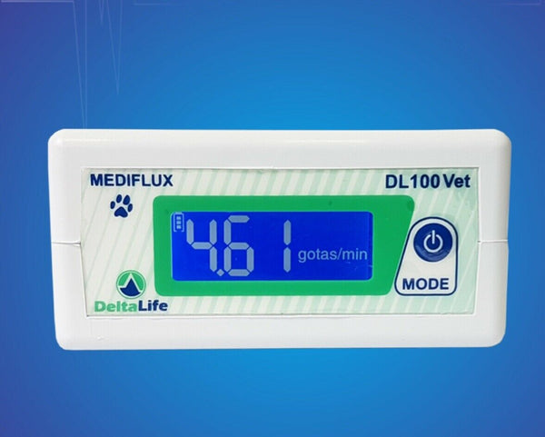 Veterinary IV Fluid Infusion Sensor Alarm ml/h drops/min MEDIFLUX PLUS VET DL100